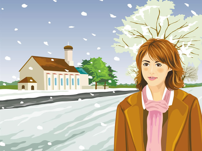 ����ʱ�в廭��Ů��ֽ����