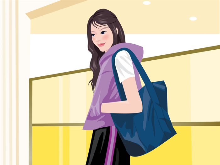 ������Ůʱ�в廭��ֽ����