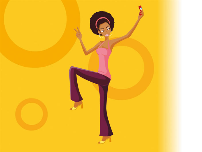 ������Ůʱ�в廭��ֽ����