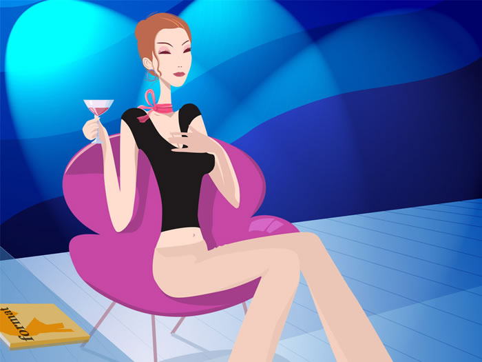 ������Ů�廭��ֽ