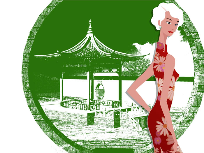 ������Ů�廭��ֽ