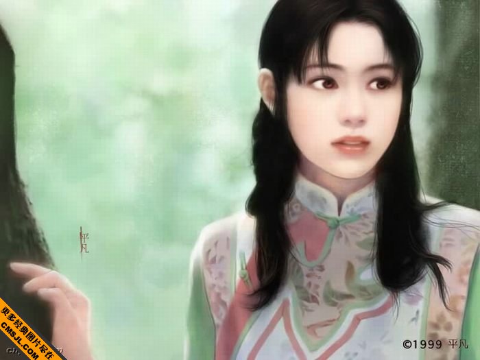 ƽ�� ����һ滭��Ů����